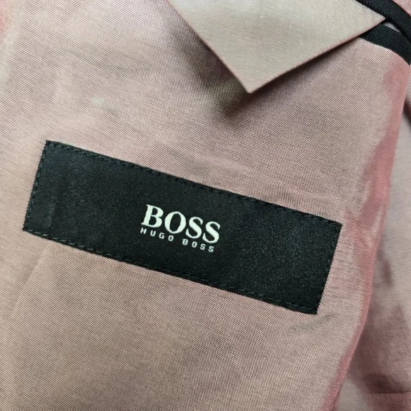 BOSS HUGO Wool Blazer Jacket Mens 38R Black Super 100‎ Suit Jacket Coat